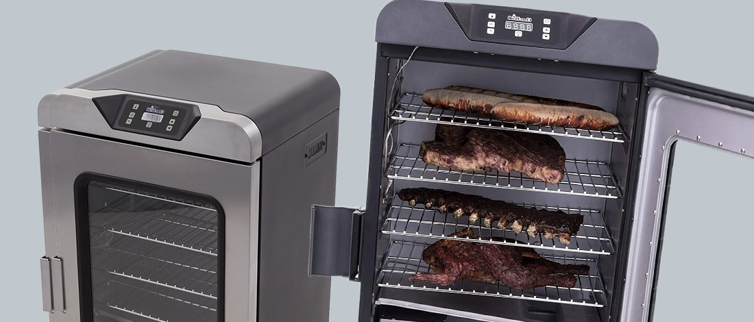 Char Broil smoker with and without meat