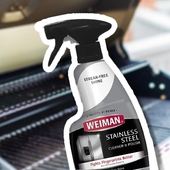 Weiman Stainless Steel brand BBQ grill cleaner spray solution