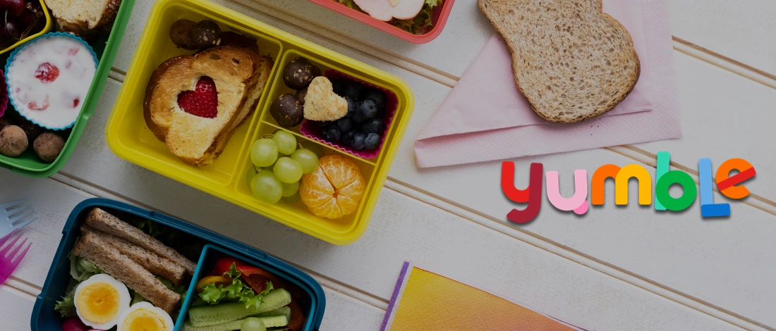 Meal prep for kids with Yumble logo