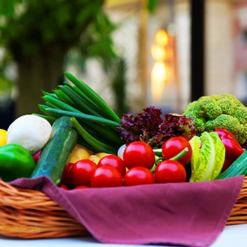 vegetables in a basket