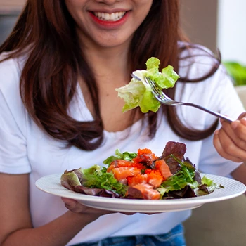 salad in a plate