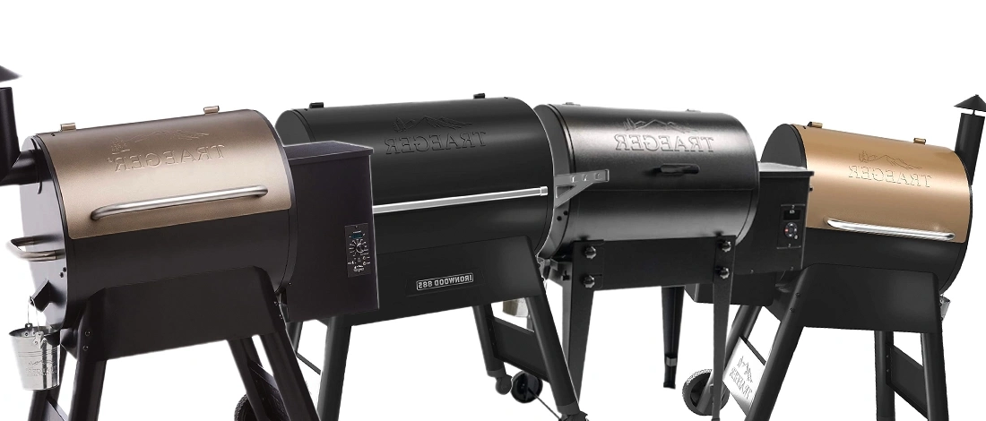A line of Traeger grill models