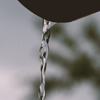 Water pouring down