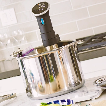 A sous vide machine in a kitchen