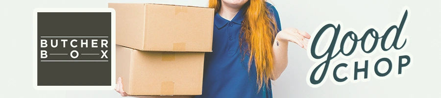 A person holding boxes with her other hand out