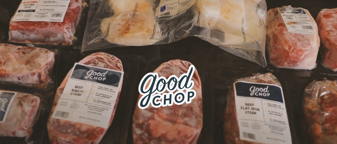 Good chop packaged meat neatly arranged