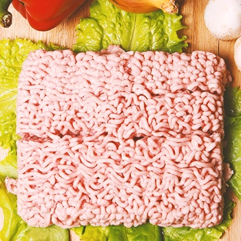 Ground beef on top of vegetables