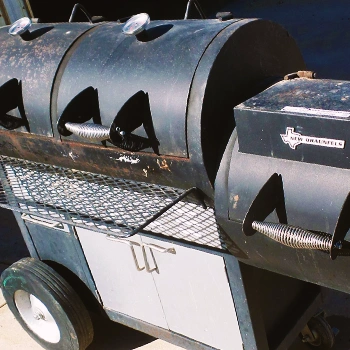 An antique food smoker