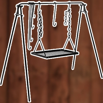 Bruntmor Grill Swing Campfire Cooking Stand