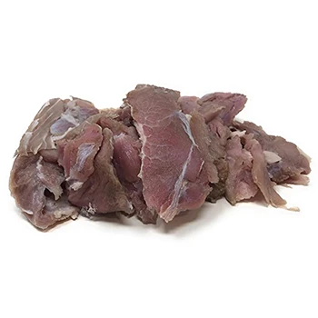 An image of sliced alligator meat