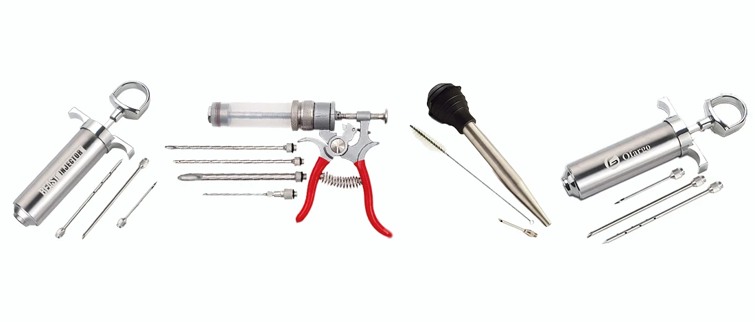 A line up of best meat injector