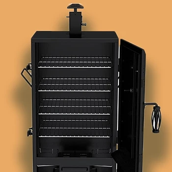 A close up image of open smoker