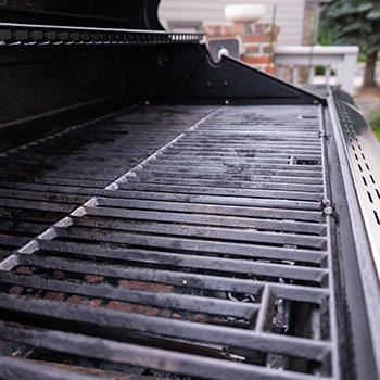 A close up image of a smoker grill
