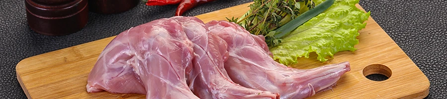 An image of raw rabbit meat
