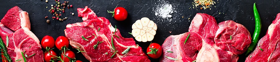 Slices of meat with tomatoes and other spices