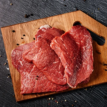 A steer meat on a cutting board