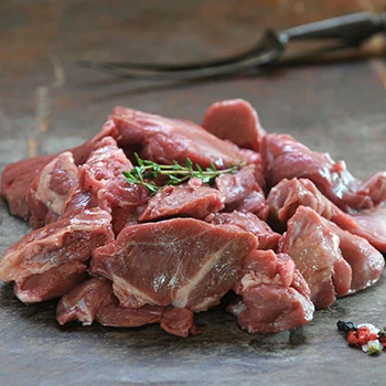 An image of sliced wild boar meat