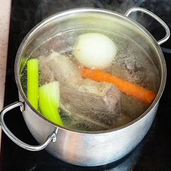 An image of cooking beef broth