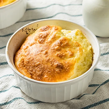 An image of a homemade carnivore egg souffle