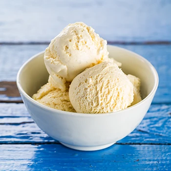 An image of carnivore ice cream in a white bowl