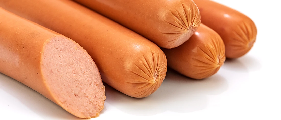 A close up image of processed meat