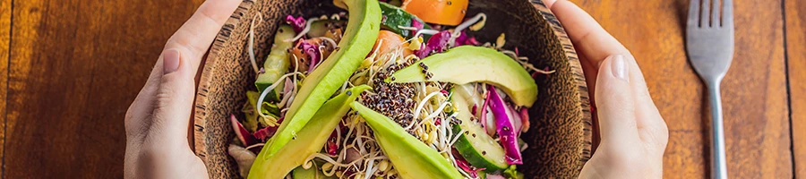 An image of avocado and cucumber salad