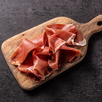 An image of dry-cured serrano ham