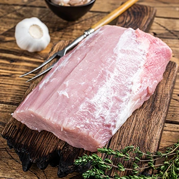 A pork loin on top of a cutting board