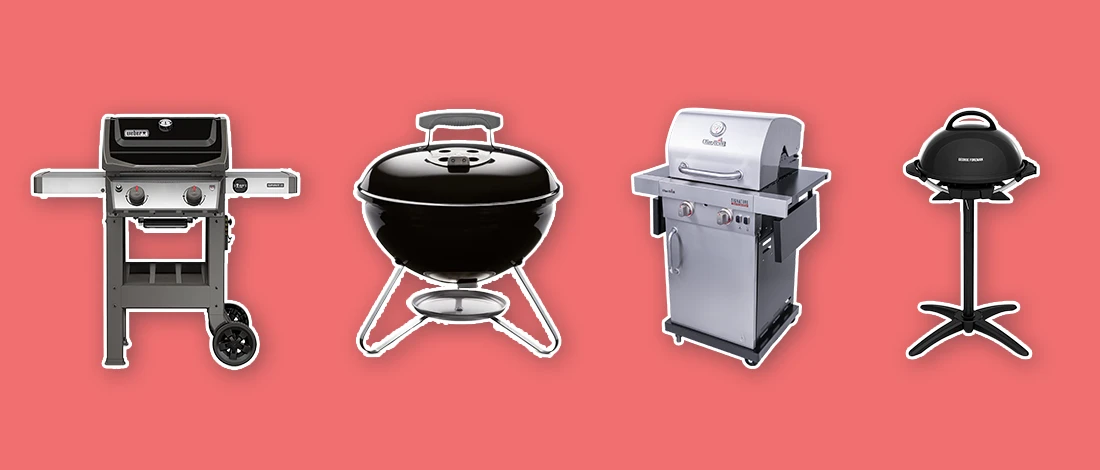 A line up image of best small grills