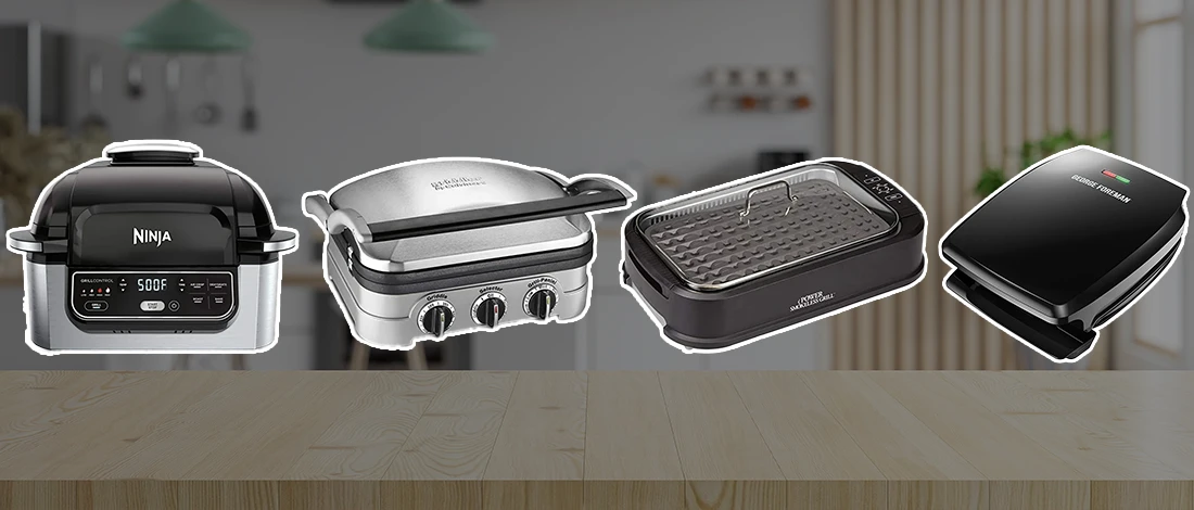 A line up image of best smokeless grills