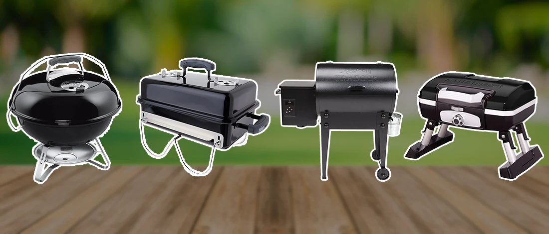 A line up image of best tailgate grills