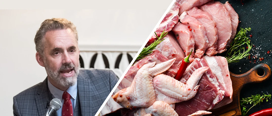 An image of Jordan Peterson and carnivore meats
