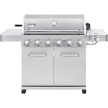 Monument Grills Stainless 6-Burner LED Propane Gas Grill