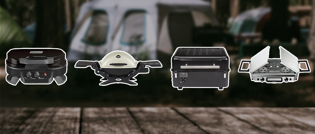 A line up image of best camping grills