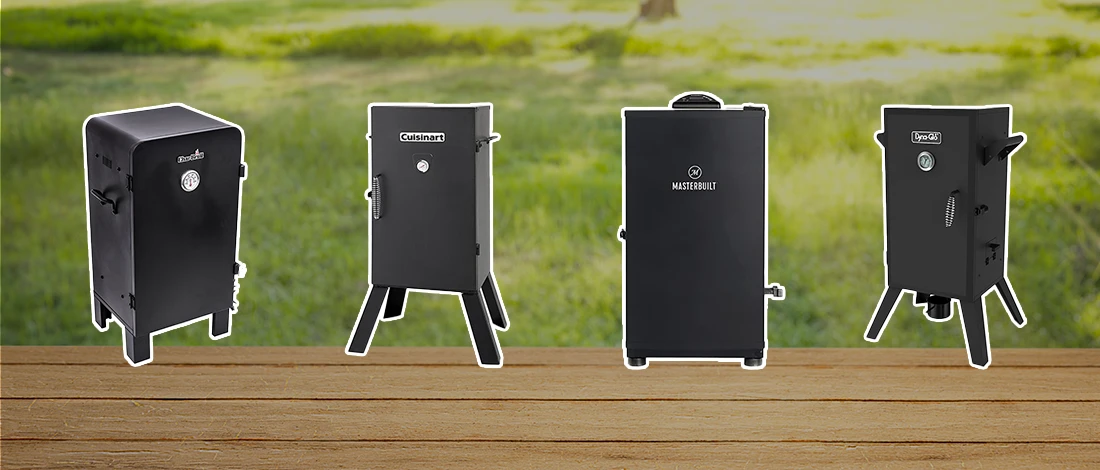 A line up image of best electric smokers under 200$