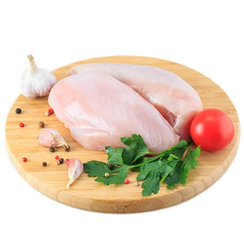 An image of white meat or chicken meat on a white background
