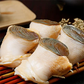 A close up image of conch meat