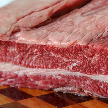 A close up shot of raw beef brisket