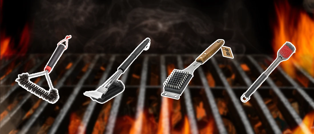 A line up image of best grill brush