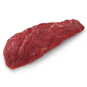 Flank beef meat on a white background
