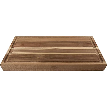 Dexas Angled Acacia Wood Cutting Board with Well