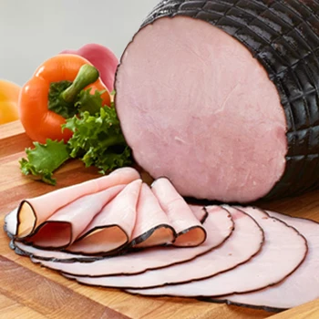 A close up shot of sliced black forest ham that undergoes to certification process