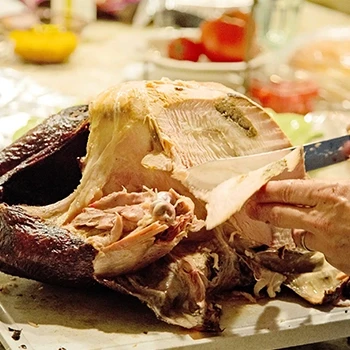 A bad turkey with slimy texture