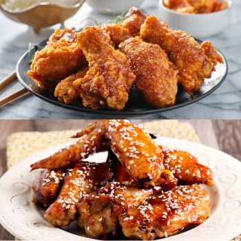Fried Chicken wings vs baked Chicken wings
