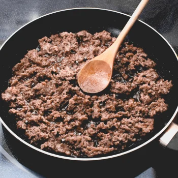 Ground Beef in a pan