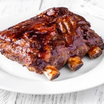 Traeger Country-Style Ribs on a plate