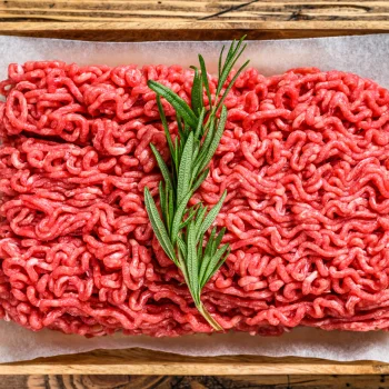 Raw ground beef