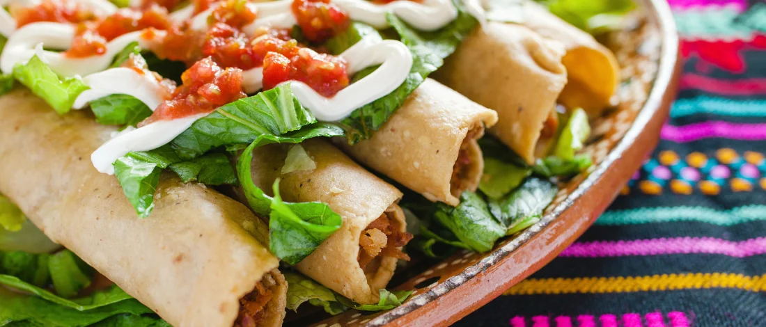 Mexican-Style Chicken Flautas Recipe Featured Image