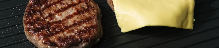 McDonald's burger being cooked