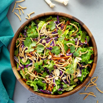 Asian slaw in a bowl